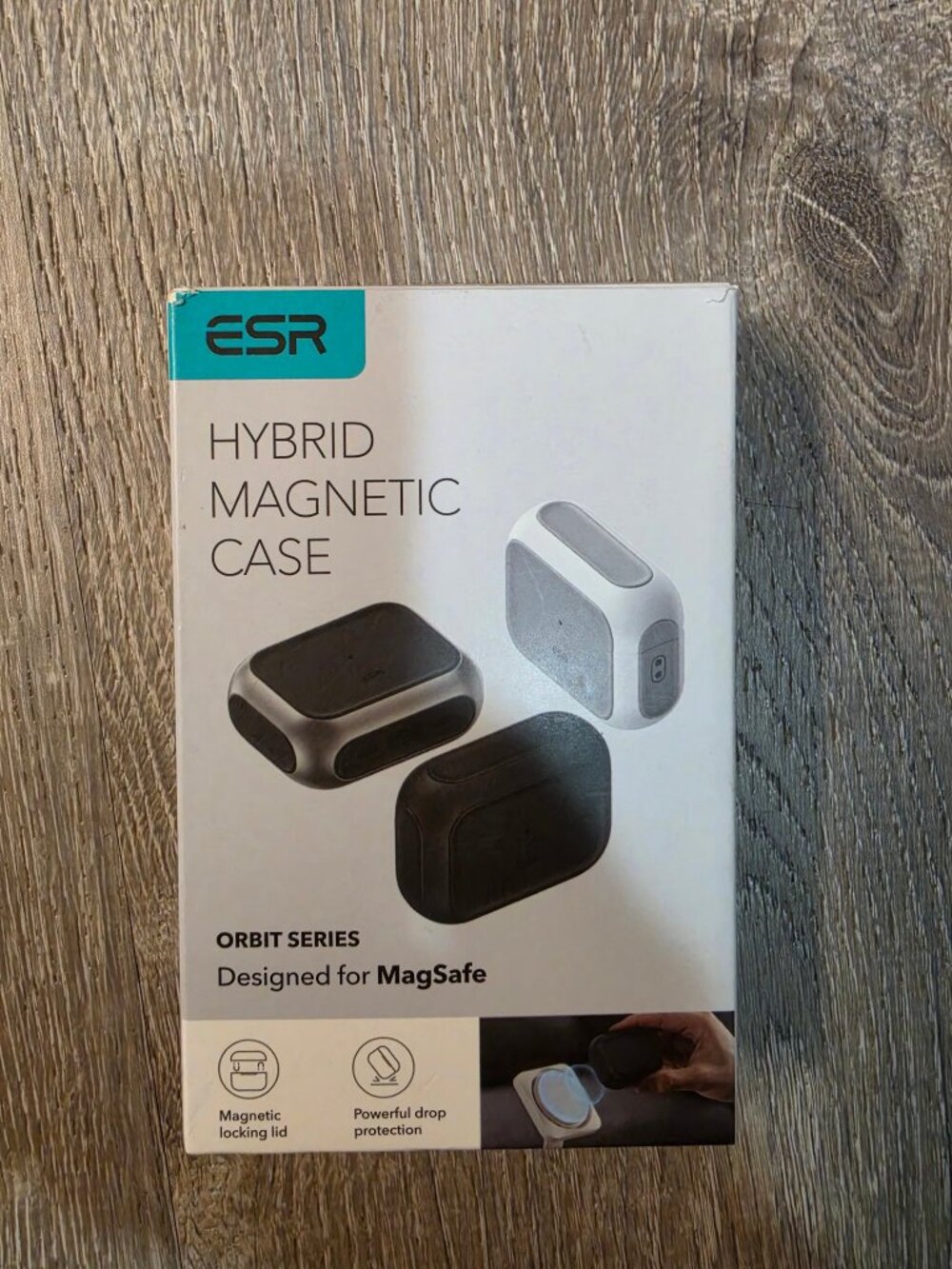 ESR Orbit Hybrid Magnetic Case AirPods Pro 3 2025 Dark Red MagSafe Open Box